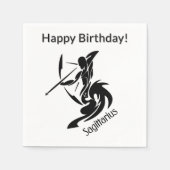 Sagittarius Zodiac Symbool en Sign Servet (Voorkant)