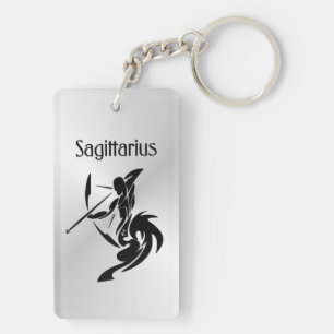 Sagittarius Zodiac Symbool en Sign Sleutelhanger