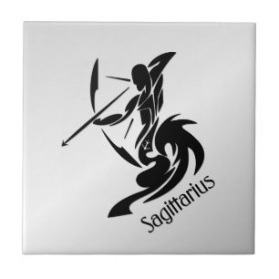 Sagittarius Zodiac Symbool en Sign Tegeltje