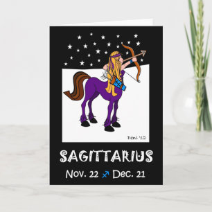 SAGITTARIUS - ZODIAC-WENSKAART KAART