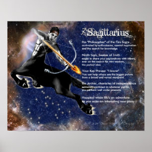 Sagittariuskenmerken Poster