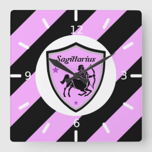 Sagittariussymbool Vierkante Klok
