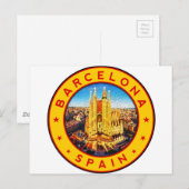 Sagrada Familia Barcelona Briefkaart (Voorkant / Achterkant)