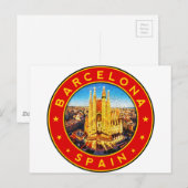 Sagrada Familia Barcelona Briefkaart (Voorkant / Achterkant)