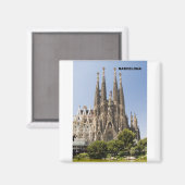 Sagrada Familia Barcelona Magneet (Voorkant / Achterkant)