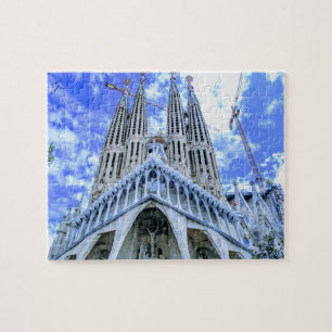 Sagrada Familia Barcelona Spanje Basilica Landmark Legpuzzel