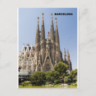 Sagrada Familia Barcelona Spanje Briefkaart