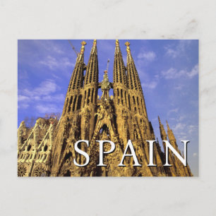 Sagrada Familia Barcelona, Spanje Dank je Briefkaart
