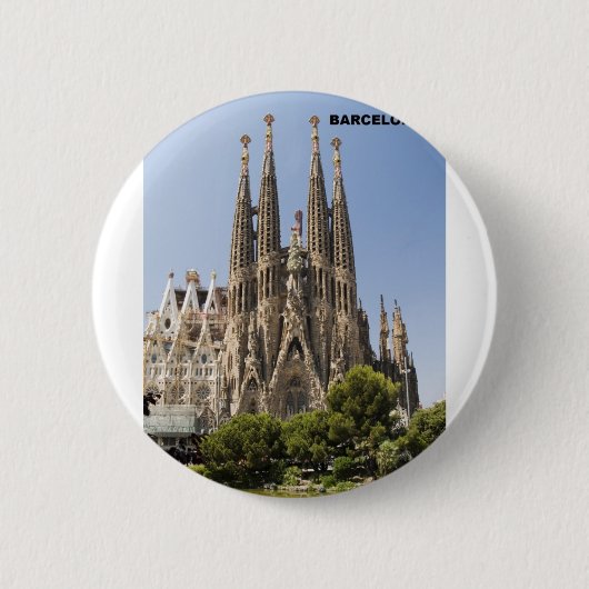 Sagrada Familia Barcelona Spanje Ronde Button 5,7 Cm (Voorkant)