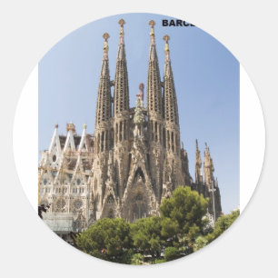 Sagrada Familia Barcelona Spanje Ronde Sticker