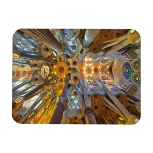 Sagrada Familia. Binnenkant. Aanzicht 20. Magneet