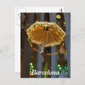 Sagrada Familia. Binnenkant Briefkaart (Voorkant / Achterkant)