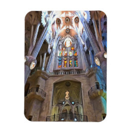 Sagrada Familia. Binnenshuis. Uitzicht 25. Magneet