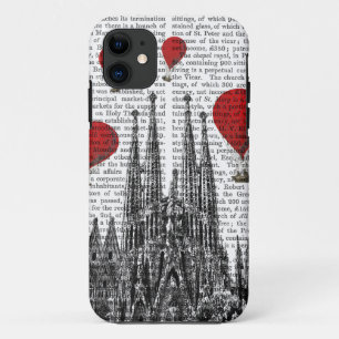 Sagrada Familia en Rode Hete Luchtballonnen iPhone 11 Hoesje