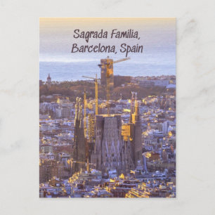 Sagrada Familia Katholieke Kerk, Barcelona, Spanje Briefkaart