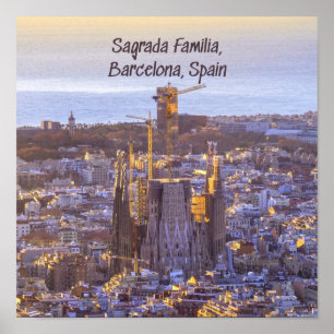 Sagrada Familia Katholieke Kerk, Barcelona, Spanje Poster