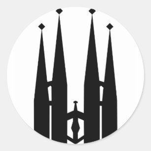 Sagrada Familia Ronde Sticker