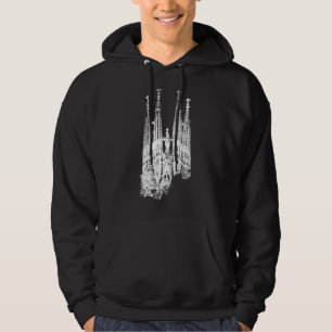 Sagrada Familia  Skyline Spanje Fan I Love B Hoodie