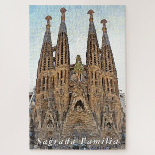 Sagrada Familia. Weergave 3. Legpuzzel