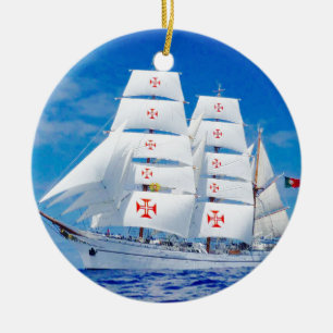 Sagres Portugal Tall Ship Ornament