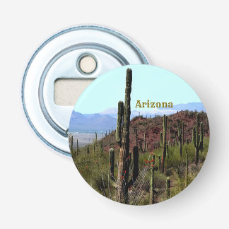 Saguaro berglandschap Tucson Arizona Button Flesopener