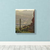 Saguaro Cactus Apache Junction & Pheonix AZ 8 x 10 Canvas Afdruk (Insitu (Houten vloer))