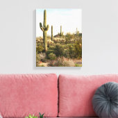 Saguaro Cactus, Arizona, Verenigde Staten Canvas Afdruk (Insitu (Woonkamer))