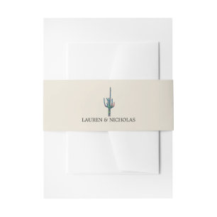 Saguaro Cactus Belly Band Uitnodigingen Wikkel