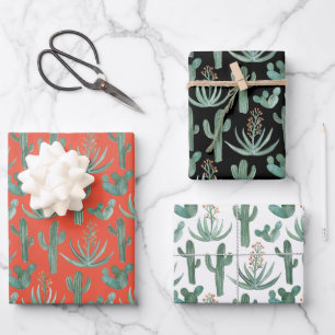 Saguaro Cactus Desert Aloe Planten Holiday Gift Inpakpapier Vel