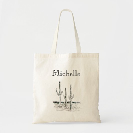Saguaro Cactus Desert Southwest Tote Bag (Voorkant)