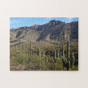 Saguaro Cactus en Catalina Mountains, Tucson AZ Legpuzzel
