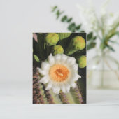 Saguaro Cactus Flower Briefkaart (Staand voorkant)