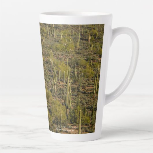 Saguaro Cactus Forest Arizona Latte Mok (Rechts)