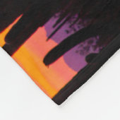 Saguaro Cactus Forest op Sunset Fleece Deken (Hoek)