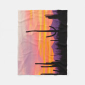 Saguaro Cactus Forest op Sunset Fleece Deken (Voorkant)