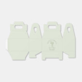 Saguaro Cactus Hand Drawn Green Baby shower Fa Bedankdoosjes (Uitgevouwen)