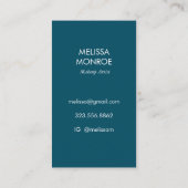 Saguaro Cactus Moon Stars Pattern Elegant INITIALE Visitekaartje (Achterkant)