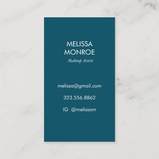 Saguaro Cactus Moon Stars Pattern Elegant INITIALE Visitekaartje (Achterkant)