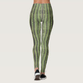 Saguaro Cactus Needles Vertical Stripe Southwest Leggings (Achterkant)