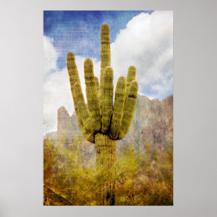 Saguaro Cactus Poster