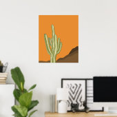 Saguaro Cactus Poster en digitale download (Thuiskantoor)