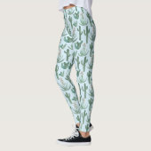 Saguaro Cactus Succulents Desert Waterverf Leggings (Links)