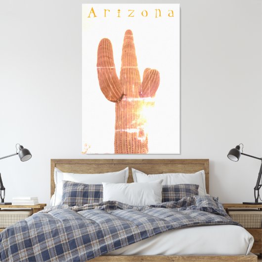 Saguaro Canvas Afdruk (Insitu (Slaapkamer))