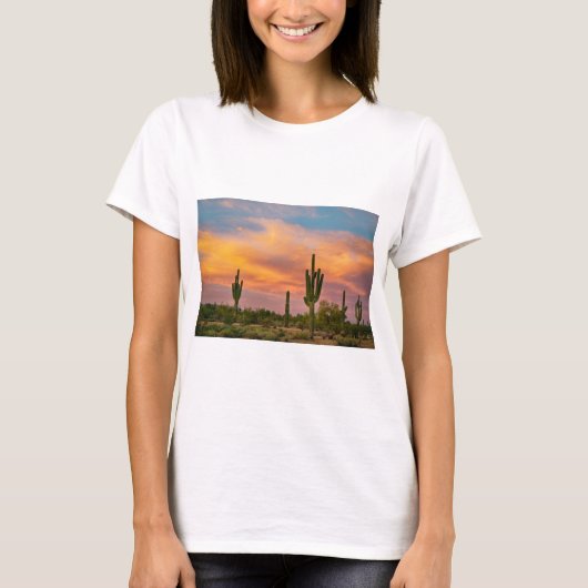 Saguaro Desert Life T-shirt (Voorkant)