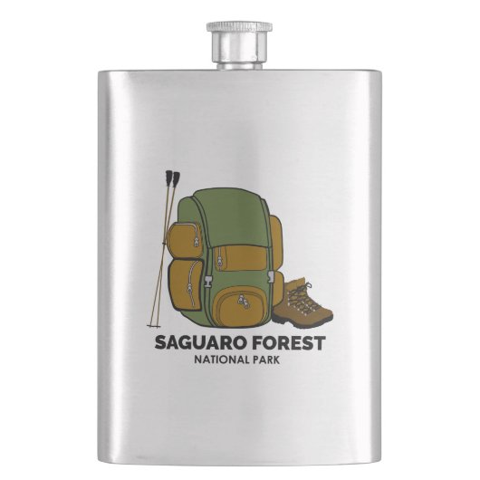 Saguaro Forest National Park Backpack Flacon (Voorkant)