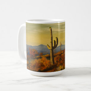 Saguaro in de Arizona-woestijn, door Gary Poling Koffiemok