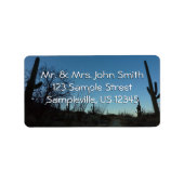 Saguaro Morning in het Nationaal Park Saguaro Etiket (Voorkant)