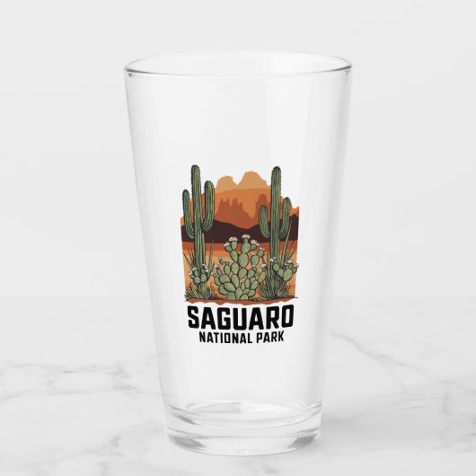 Saguaro Nationaal Park Cactus Glas (Voorkant)