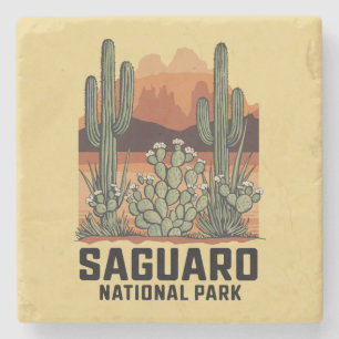 Saguaro Nationaal Park Cactus Stenen Onderzetter