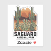 Saguaro Nationaal Park Cactus Sticker (Vel)